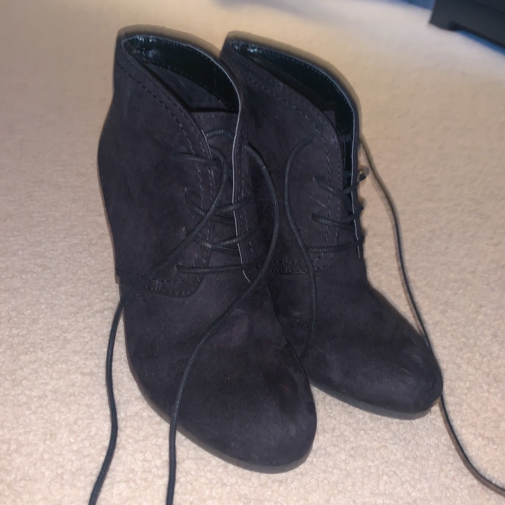 Black ankle boots